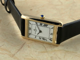 Vintage Baume & Mercier 14K Yellow Gold Tank Hand-wind Mechanical