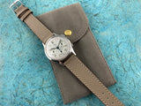 Vintage Gallet Stainless Steel Three Register Chronograph Hand-wind