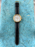 Vintage Longines 18K Yellow Gold Lindbergh Hour Angle Chronograph Automatic L26026 Very Rare!