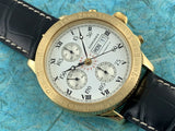 Vintage Longines 18K Yellow Gold Lindbergh Hour Angle Chronograph Automatic L26026 Very Rare!