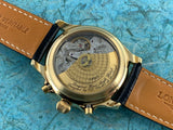 Vintage Longines 18K Yellow Gold Lindbergh Hour Angle Chronograph Automatic L26026 Very Rare!