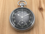 Breitling Stainless Steel Military Navigational Stop Chronograph WWII Pocket Watch