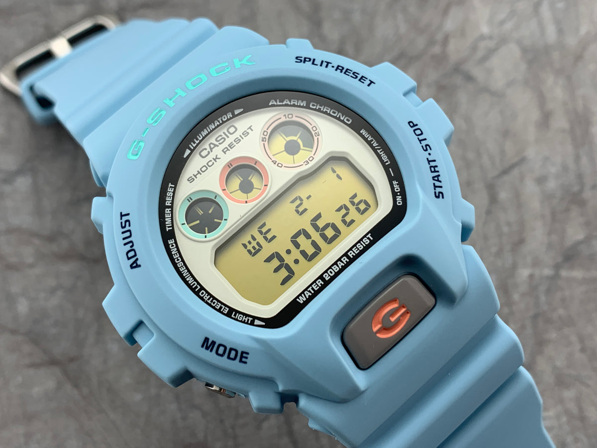 Casio G-Shock Ref # 6900-PT1 by John Mayer for Hodinkee Blue