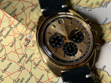 Vintage Movado Datron Sub Sea HS360 Gold-Plated Steel Case Back Chronograph Automatic Mechanical Unpolished!