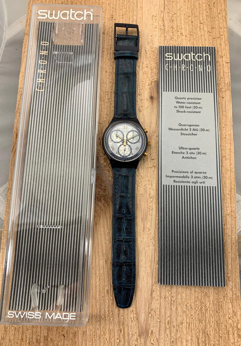 Vintage NOS Swatch Originals Chronograph Timeless Zone SCN104