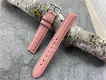 Light Pink Hadley Roma Genuine Matte Alligator USA Made Strap 14mm X 14mm