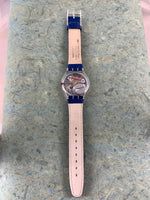 Vintage NOS Swatch Originals Ciel GK178 Plastic/Leather Quartz 1994 RARE!