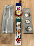 Vintage NOS Swatch Originals Passport 93 GN134PACK Two Watch Special Package Limited Commemorative Edition Plastic Quartz 1993 VERY RARE!