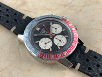 Heuer Autavia GMT Mark 3 Stainless Steel Diver Chronograph Hand-wind Mechanical Ref # 2446C All Original, Unpolished!