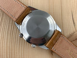 Lecoultre Memovox Alarm Date Vintage Stainless Steel and Gold-Cap 35mm Hand-wind Circa 1960's RARE!