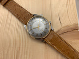 Lecoultre Memovox Alarm Date Vintage Stainless Steel and Gold-Cap 35mm Hand-wind Circa 1960's RARE!