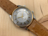 Lecoultre Memovox Alarm Date Vintage Stainless Steel and Gold-Cap 35mm Hand-wind Circa 1960's RARE!