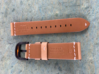 Shinola OEM 20mm X 20mm Tan Horween Leather Strap Regular with Spring Bars and Buckle