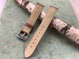 Tan Hadley Roma Genuine Matte Alligator USA Made Strap 16mm X 16mm