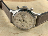 Vintage Wittnauer Geneve Professional Stainless Steel Two Register Chronograph Hand-wind