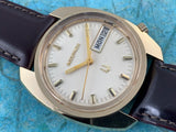 Vintage Bulova Accutron Heavy Gold Plated Day/Date 218 All Original!
