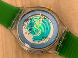 Vintage NOS Swatch Originals Automatic Time To Move SAK102 United Nations Earth Summit Plastic 1992 Auto RARE!