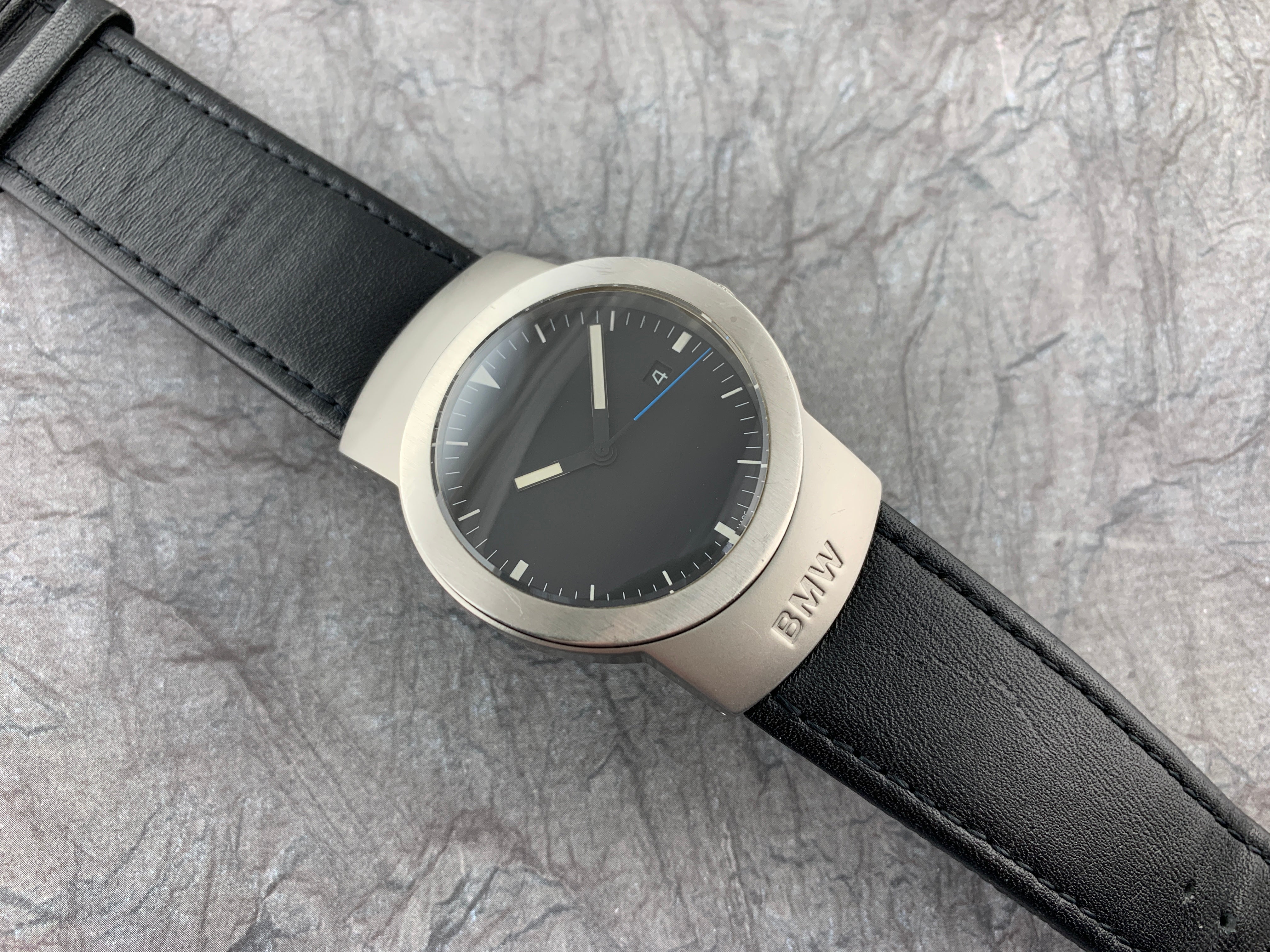時計 bmw m style watch steel BMW M Style Presidential Date Titanium Ladies Quartz Swiss