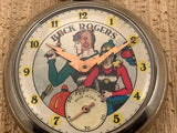 Vintage Ingraham BUCK ROGERS Silver Tone Base Metal Hand-wind Mechanical Pocket Watch RARE!