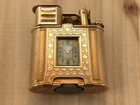 Dunhill 9K Yellow Gold Art Deco Lighter Watch