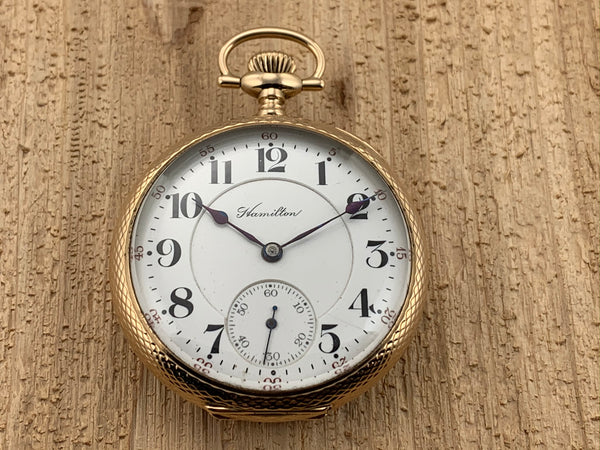 Antique Hamilton Railway Special Caliber 960, 21 Jewel 14K Yellow Gold Railroad Pocket Watch Very Rare!