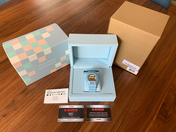 Casio G-Shock Ref # 6900-PT1 by John Mayer for Hodinkee Blue