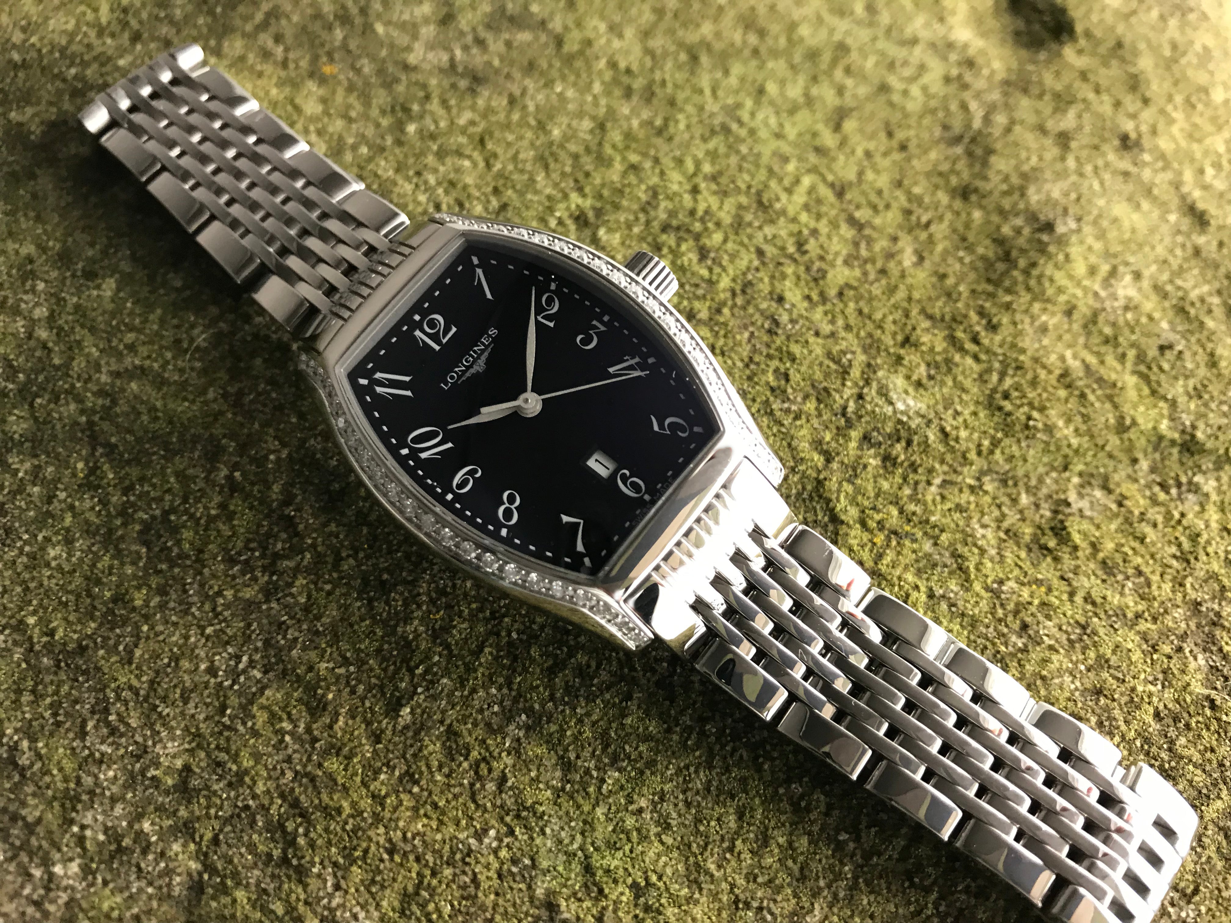 LONGINES L2.155.0 腕時計 不動 ダイヤ デイト クォーツ LONGINES L2.155.0 腕時計 不動 ダイヤ デイト クォーツ