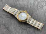 Lady's Omega Constellation Stainless Steel / 18K Quartz Mother of Pearl Ref # 795.1203