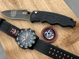 Luminox Navy Seal Colormark 25TH Anniversary Limited Edition Polycarbonate 44MM Quartz 3051.25TH with SOG knife,  25 years medallion and Pelican case