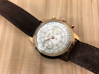 Ogival Rose Gold Plated Two Register Chronographe Hand-wind