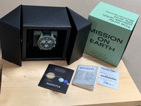 Omega X Swatch Bioceramic MoonSwatch Chronograph Mission on Earth Quartz