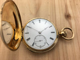 Antique Patek Philippe 18K Yellow Gold 1/4 Hour Repeater Pocket Watch