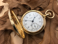 Antique Patek Philippe 18K Yellow Gold Split Second Chronograph Pocket Watch