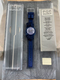 Vintage NOS Swatch Originals POP MIDSIZE Watch King Blue PMN108 Plastic Quartz 1999 VERY RARE!