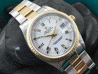 Rolex Oyster Perpetual Date Stainless Steel/18K Gold 15233