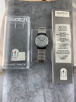 Vintage NOS Swatch Originals Chronograph Specchio SCM112 Plastic Quartz 1996 VERY RARE!