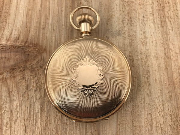 Antique American Waltham 14K Yellow Gold Hunting Case Pocket Watch - Waltham | Back In Time International