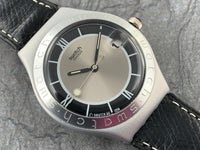 Vintage NOS Swatch Irony Full Size YGS4002 Smoking Aluminum Quartz 1996 RARE!